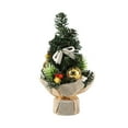 thumbnail image 1 of chaungfeng Artificial Mini Christmas Tree, 7.87inch 20cm Desktop Decor, with Bow and Christmas Ball, for Office, Party Display, Home Decor, 1 of 6