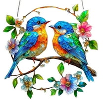 chaungfeng Birds Acrylic Suncatcher, Vibrant Window Hanging for Bird Lovers Nature Decor and Lover Gift, Home Sun Catchers Indoor Windown Suncatchers Windows Garden Outdoor