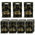 thumbnail image 1 of chaungfeng Black Gold 2026 New Year Plastic Gift Bags 6.7"x9.8", Happy New Year's Eve Party Goodies Decorations for NewYear's Day Theme Party Favor Supplies 20Pcs (B), 1 of 6