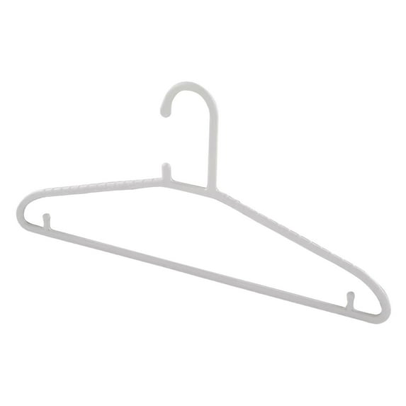 chaungfeng Bold and Enlarged Plastic Hangers, 15" Non Slip Shoulders Strong Hangers, Enough Space Saving Household Hangers Suitable for All Kinds of Clothes Wet or Dry