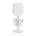 thumbnail image 1 of chaungfeng Bow Handle Wine Glasses, Reinforced Pink Bow Hand Blown Crystal Glass Coquette Crystals Goblets for Bachelorette Weddings Birthdays Party, 1 of 6