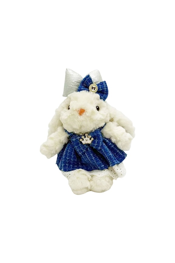 Bunny Keychain Plush, Lop-Eared Rabbit Keychain Velvet Soft, Adorable Keyring for Keys Backpack Purse