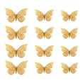 thumbnail image 1 of chaungfeng Butterflys Wall Stickers - 12 Pieces Gold Butterflys Decorations for Birthdays and Party Celebrations, Removable Stickers with Crystal Adhesive Dot Stickers (3 Size), 1 of 8