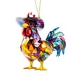 thumbnail image 1 of chaungfeng Chicken Christmas Ornaments 2025, Chicken Ornaments for Christmas Tree, 2D Acrylic Ornament, Chicken Decorations,Gifts for Chicken Lovers, 1 of 5