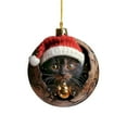 thumbnail image 1 of chaungfeng Christmas Animal Acorn Ornaments, A Animal in The Tree Hole 2D Acrylic Hanging Ornament, Cute Animal with Santa Hat for Pet Lover, Holiday Winter Home Decor Party Supplies (#05), 1 of 5