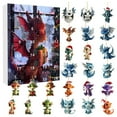 thumbnail image 1 of chaungfeng Christmas Arrival Calendar - 24-Day Dragons Pendant Countdown Calendar,Seasonal, Acrylic Ornaments for Window Wall Fence Mantel Living Room Tree Gift, 1 of 9
