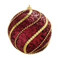 thumbnail image 1 of chaungfeng Christmas Ball Ornaments, 3.14 Inch Red Glitter Plastic Pendant for Christmas Tree, Classic Hanging Xmas Tree Decor for Gift Holiday Party Scene Layout, 1 of 6