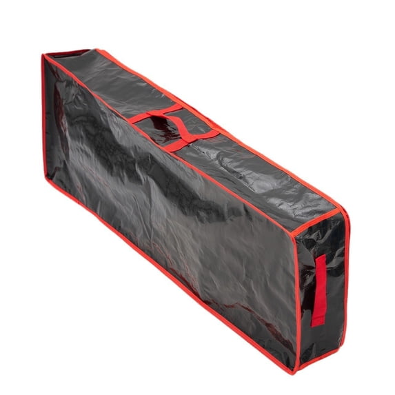 chaungfeng Christmas Decoration Storage Container, Durable Multifunctional Organizing Bag with Clear Pockets, Underbed Gift Wrap Organizer for Holiday Christmas 41"x14"x63"