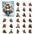 thumbnail image 1 of chaungfeng Christmas Funny Motorcycle Dog Advent Calendar 2025, Christmas Advent Calendars 24 Days Pendant, Hanging Ornament for Tree Wall Door Decor Dog Lovers, 1 of 8