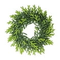 thumbnail image 1 of chaungfeng Christmas Pines Needle Wreath, Green Artificial Wreath, for Home Front Door Porch Table Centerpieces Candle Rings Wall Window Cabinets Farmhouse Decorations, 1 of 6