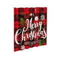 thumbnail image 1 of chaungfeng Christmas Printing Shower Curtain, Christmas Theme Waterproof Fabric Curtain Set with 12 Hooks, for Bathroom Decor, Holiday Atmosphere, Seasonal Use(70" W X 70 H), 1 of 6