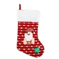 thumbnail image 1 of chaungfeng Christmas Stocking Ornament, Large Gift Bag Decor, Plush Hanging Tree Pendant, for Festival Arrangement, Party Display, Gift Giving, 10x17 Inches, 1 of 6