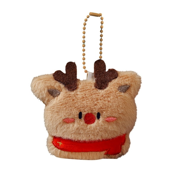 chaungfeng Christmas Stuffed Toy Ornaments, Plush Dolls Pendant, for Xmas Tree Holiday Party Decoration Backpack Keychain Christmas Gifts, Adorable Little Accessories