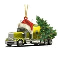 thumbnail image 1 of chaungfeng Christmas Truck Pendant, Automotive Christmas Ornaments, Vehicle Themed Decor, for Auto Enthusiast, Gift, Tree, 1 of 6