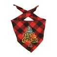 thumbnail image 1 of chaungfeng Classic Tartan Plaid Pet Bandana, Merry Christmas Pattern Dog Scarf, for Small Medium Large Dogs and Cats Holiday Costume, 1 of 6