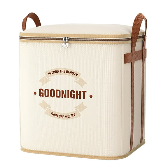 chaungfeng Clothes Storage Bags, Foldable Storage Bin Blanket Organizers Clothing Containers Box with Zipered Lid Reinforced Handles for Comforters Bedding Clothing (20"x20"x20")