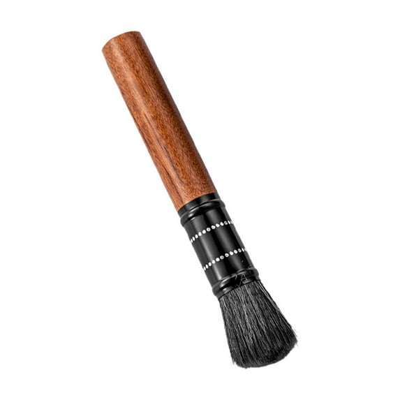 chaungfeng Coffee Cleaning Brush With Solid Wood Handle - Soft Bristles For Coffee Machine, Manual Grinder & Gap Cleaning(Brown)