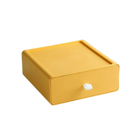 chaungfeng Cosmetics Organizer, Clear Drawer Storage Box with Dividers, for Makeup, Toiletries, Bathroom Countertop