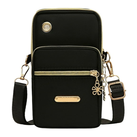 chaungfeng Crossbody Wallet Phone Bag for Women, Small Crossbody Shoulder Bag Arm Bag, Multipurpose Crossbody Chest BagCell Phone Purse Travel Pouch with Headphone Port (3.9"x2.4"x6.7")