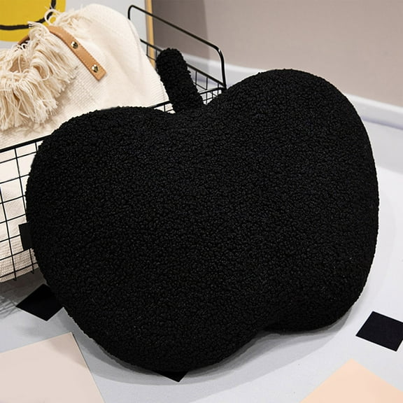 chaungfeng Cute Apple Shaped Pillow,3D Apple Plush Cushion Christmas Eve Throw Pillow,Fruit Throw Pillow Cute Apple Shaped Fun Home Decor of Fruit Themed Shaped Cushions (13.7x17.7 Inches)