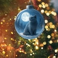 thumbnail image 1 of chaungfeng Cute Cat Christmas Ornaments,3.14" 3D Cute Cats Christmas PVC Ornaments,for Cats Lovers,Home Party Centerpiece, Unleash Festive Charm (Blue Cat), 1 of 7