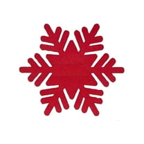 chaungfeng Cutlery Holder Set, Christmas Snowflake Shape Utensil Bag, for Holiday Party, Table Setting, Christmas Gift Exchange