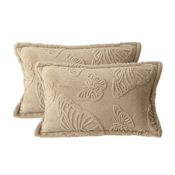 chaungfeng Double Sided Velvet Pillow Shams Set of 2, Ultra Soft Thickened Pillow Cases for Sleeping, 3D Butterfly Printing 2 Pack, for Bed/Sofa (29.1"x18.9")