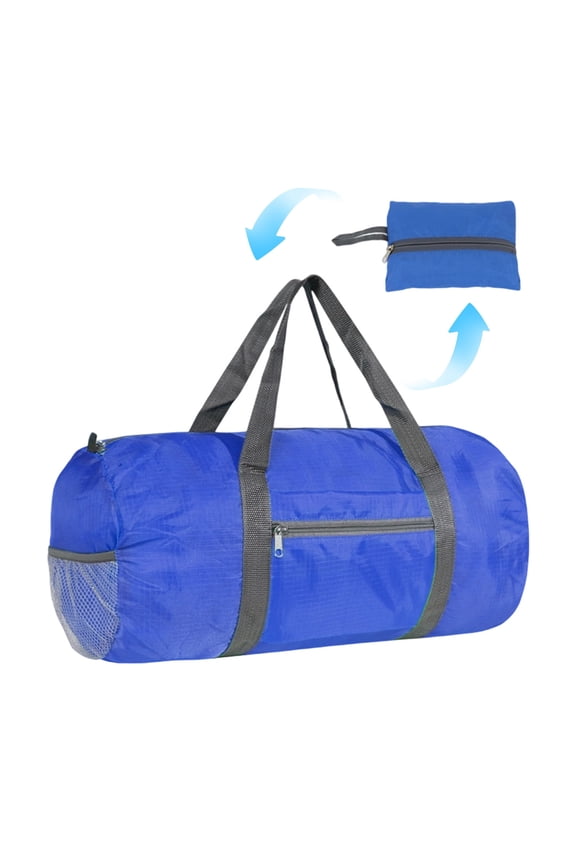 Duffel Bag, 20 Inches Foldable Gym Bag for Men Women, Duffle Bag Lightweight with Inner Pocket for Travel Sports (Blue)
