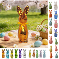 thumbnail image 1 of chaungfeng Easter Decorations Disco Ball Bunny, 9.45 Inch Sparkling Bunny Decor, Mirror Finish Disco Rabbit Ornament for Table, Home & Party, Easter Rabbit Decorations (Yellow), 1 of 6