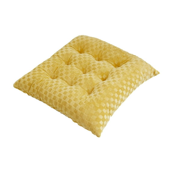 chaungfeng Embossed Crystal Velvet Solid Chair Pads, Home Living Room Seat Cushion Thickening Cushion Buttock Protection Cushion, Soft and Comfortable (15.74"x15.74"）