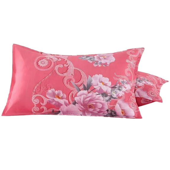 chaungfeng Extra-large Home Printed Spring Flowers Pillow Cases 2 Pack 20x30 inches - Skines-friendly and Breathable Pillow Cases Set of 2 for Bedroom Bedding, Gifts for Women Men (C)