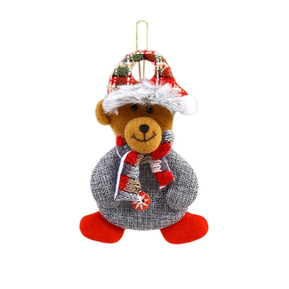 chaungfeng Fabric Christmas Doll, Small Hanging Pendant, Cloth Ornament, for Tree, Window, Gift, Festival Decor, 4.3x6.3 Inches