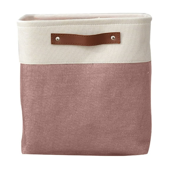 chaungfeng Fabric Storage Box, Clothes Organizer, Large Capacity Foldable Bin with Handles, for Bedroom, Closet, Toys (11"x11"x11")