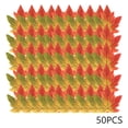 thumbnail image 1 of chaungfeng Fall Leaves Fake Artificial Maple Leaf Leaves for Table Home Crafts, Fall Party Wedding Halloween Autumn Thanksgiving Table Decorations Indoor 50pcs Red, 1 of 7