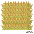 thumbnail image 1 of chaungfeng Fall Leaves Fake Artificial Maple Leaf Leaves for Table Home Crafts, Fall Party Wedding Halloween Autumn Thanksgiving Table Decorations Indoor 50pcs Green, 1 of 7