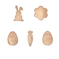 thumbnail image 1 of chaungfeng Farmhouse Bunny Serving Wood Trays (Set of 5),Rabbit-Shaped Wooden Charcuterie Serving Platters for Easter or Spring Rustic Decoration - 5PC, 1 of 9