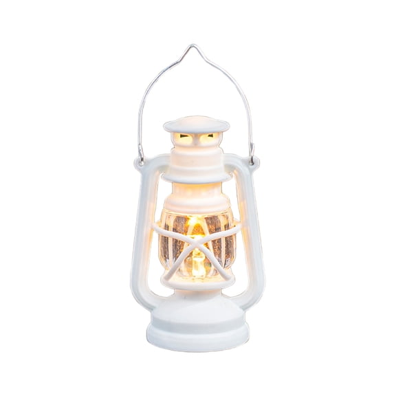 chaungfeng Farmhouse Rustic Accent Kerosene Electric Lantern, Oil Lamp with LED Bulb, Nightstand Table Light Study Room 3.14 Inches Tall Cabin Kitchen Winery Restaurant Bar