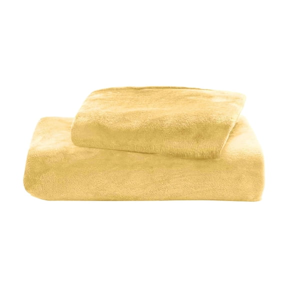 chaungfeng Flannel Sheets - Super Soft Fleece Sheets Set Fluffy Extra Plush,Cozy Warm Antis Statics Non Pilling Fuzzy, 2 Piece(Include Flat Sheet 59.1"x78.7", Pillowcase 29.1"x18.9")