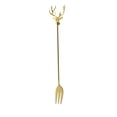 thumbnail image 1 of chaungfeng Flatware Gold Plated, 1pcs Christmas Creative Stainless Steel Cartoon Dessert Fork Elk Cactus Fruit Fork, Tableware Cutlery Set(Gold, 8 Inch), 1 of 6