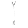 thumbnail image 1 of chaungfeng Flatware Silverware Set, 1pcs Christmas Creative Stainless Steel Cartoon Dessert Fork Elk Cactus Fruit Fork, Tableware Cutlery Set(Silver, 8 Inch), 1 of 6
