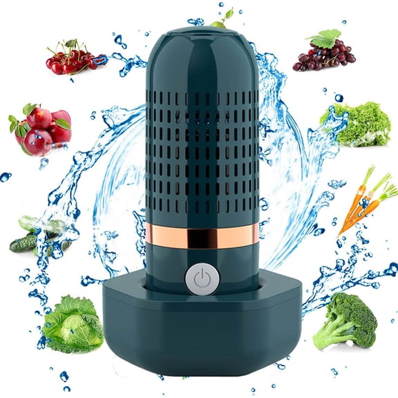 chaungfeng Fruit and Vegetable Purifier Cleaner Washing Machine, Capsule Shape Cleaner Device Purifier for Cleaning Veggie Grains Rice Meat Seafood, Waterproof