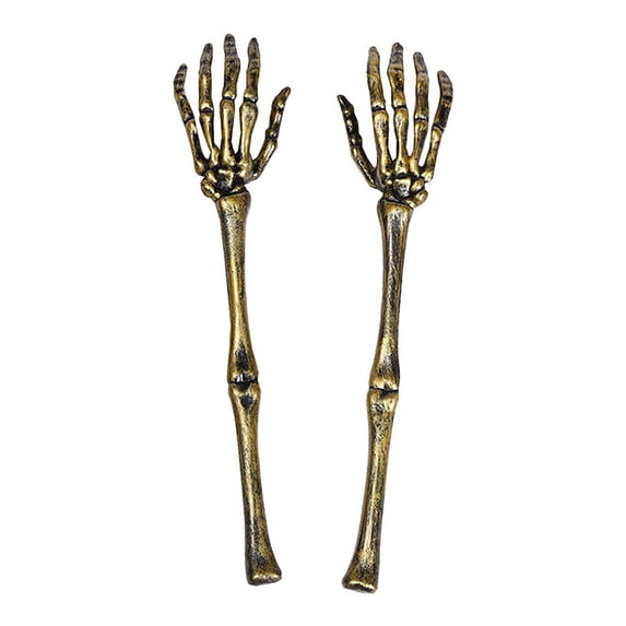 chaungfeng Halloween Skeleton Stakes Decorations: 2 Piece 12.6 Spooky Plastic Scary Arm Hands Stakes for Garden Halloween Decor