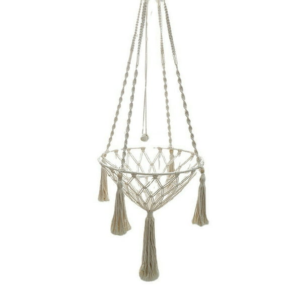 chaungfeng Hanging Macrame Cat Hammock Bed,Bohemian Interior Decoration, Space Saving Window Perch for Indoor Cats, Fits Small Pet Gifts for Men Women Cute Stuff 15.8x47.2 inch