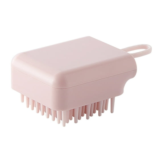 chaungfeng Head Shampoo Brush, Portable Shampoo Brush, Scalp Massage Comb Hair Brush Detangler for Scalp Massage, Soft Hard Moderate(Pink)