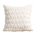 thumbnail image 1 of chaungfeng Heart Love Cute Beige Decorative Valentines Throw Pillow Covers 16"x16", Soft Plush Faux Fur Pillow Covers for Couch Sofa Home Valentines Day Decoration, 1 of 7