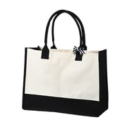 Foto de Stock Blank tote canvas bag mockup isolated on a transparent