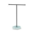thumbnail image 1 of chaungfeng Jewelry Display Stand, T-Shape Metal Rack with Wood Base, Organizer for Necklaces, Bracelets, Earrings, Vanity, Dresser, 1 of 7