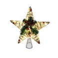 thumbnail image 1 of chaungfeng LED Christmas Tree Topper Lighted, 11" Star Tree Topper, Battery Operated Iron Christmas Tree Star Topper, Christmas Star Tree Topper, 1 of 6