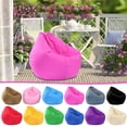 thumbnail image 1 of chaungfeng Large Lazy Sofas Cover Chairs wthout Filler, Cloth Lounger Seat Bean Bag Pouf Puff Couch Tatami Living Room Beanbags (Pink, 30x35inches), 1 of 3