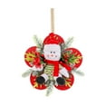 thumbnail image 1 of chaungfeng Large Snowman Ornaments, 11inch Snowman Figurine Hanging Decorations with Flower-Shaped Back Panel, Berries and Pine Needles for Holiday Xmas Door Wall Tree Decor, 1 of 6